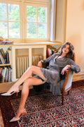 Iza Mini Dress - Silver Glitter