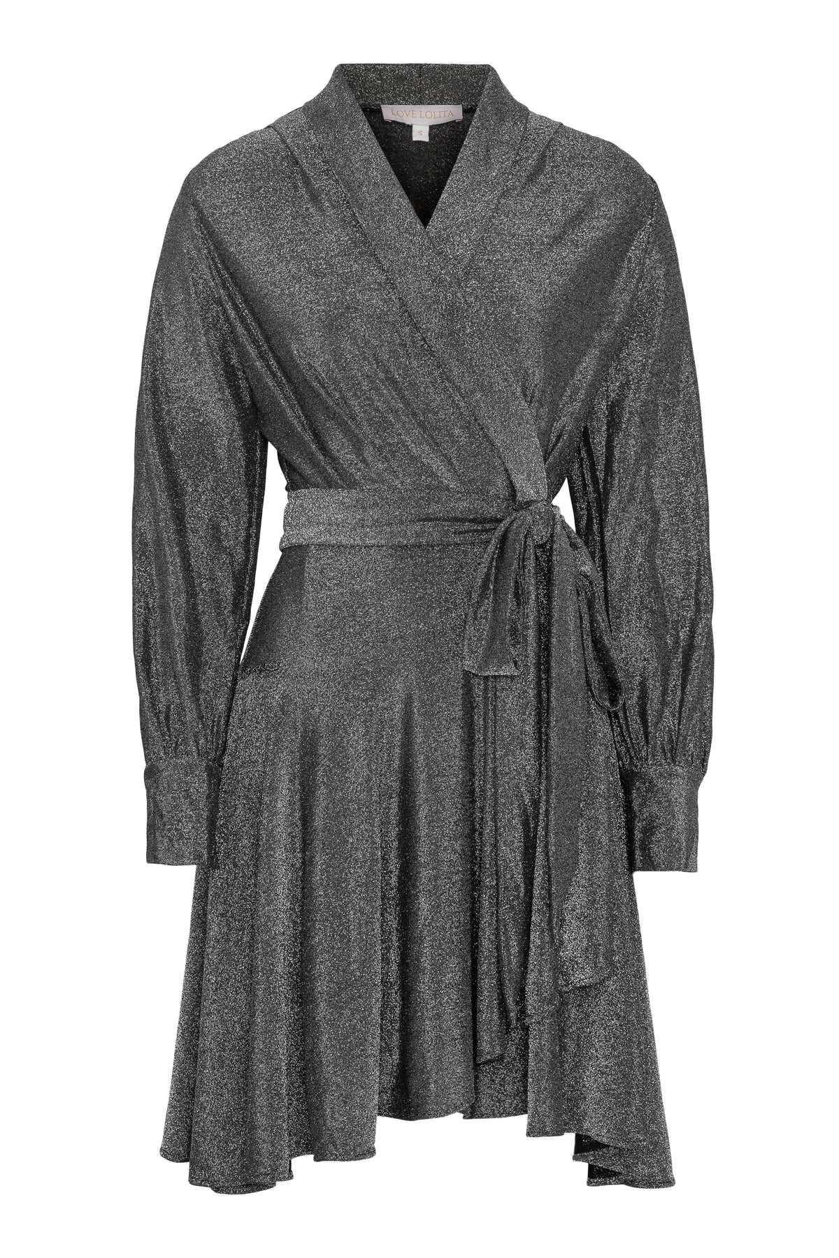 Iza Mini Dress - Silver Glitter