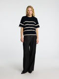 Selected Femme Maline-Liliana 2/4 Knit O-Neck - Dark Sapphire Birch