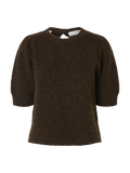 Lulu Ss Open Back Knit O-Neck - Delicioso
