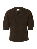 Lulu Ss Open Back Knit O-Neck - Delicioso