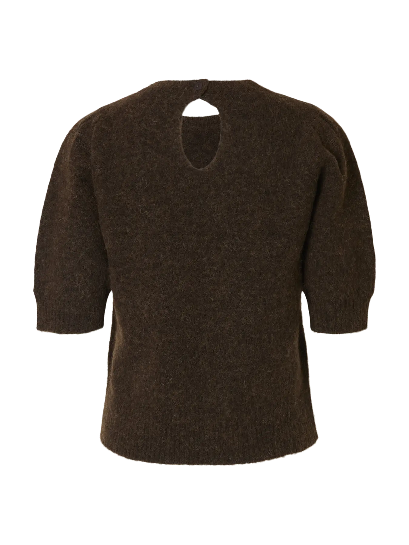 Lulu Ss Open Back Knit O-Neck - Delicioso