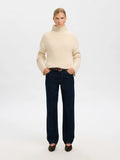 Gabriella Ls Knit High Neck - Birch