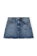 Sparkle Logo Denim Mini Skirt - Tint Wash