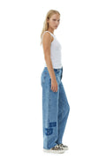 Patch Denim Izey - Mid Blue Stone
