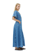 Future Denim Maxi Dress - Mid Blue Stone
