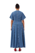 Future Denim Maxi Dress - Mid Blue Stone
