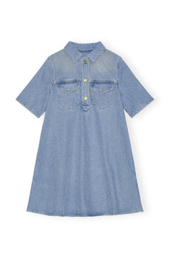 Heavy Denim Mini Dress - Tint Wash
