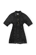 Tint Edge Denim Mini Dress - Washed Black/Black