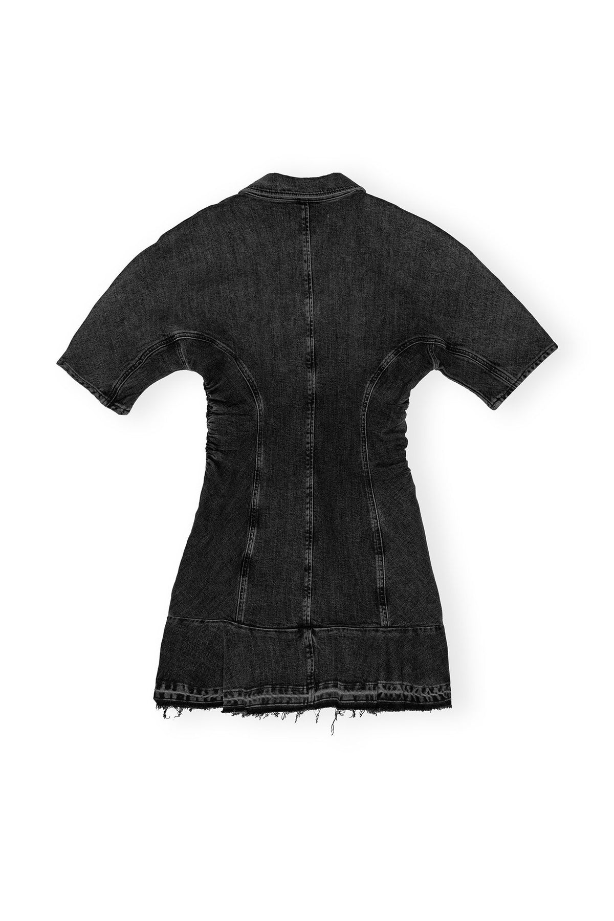Tint Edge Denim Mini Dress - Washed Black/Black