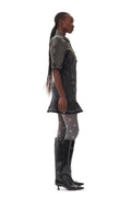 Tint Edge Denim Mini Dress - Washed Black/Black