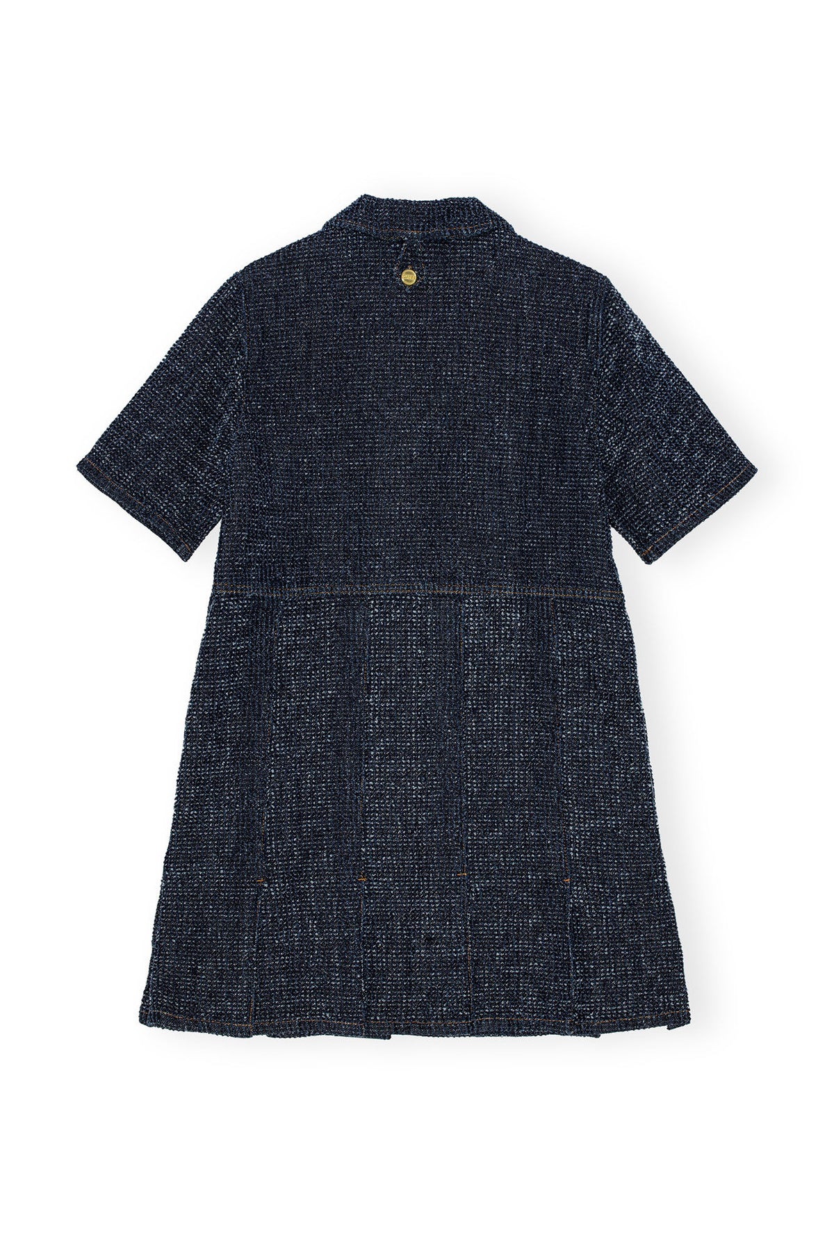 Fluffy Denim Mini Dress - Rinse