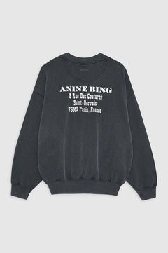 Jaci Sweatshirt Paris - Washed Black