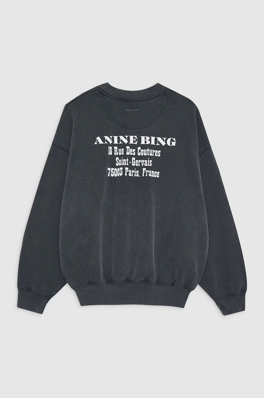 Jaci Sweatshirt Paris - Washed Black
