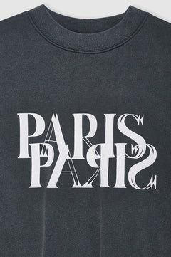 Jaci Sweatshirt Paris - Washed Black