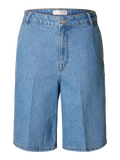 Selected Femme Evelyn Bermuda Denimshorts - Medium Blue Denim