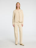 Vinna LS Structure Knit Kofta Noos - Birch