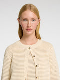 Vinna LS Structure Knit Kofta Noos - Birch