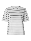 Selected Femme Essential Striped Boxy T-shirt