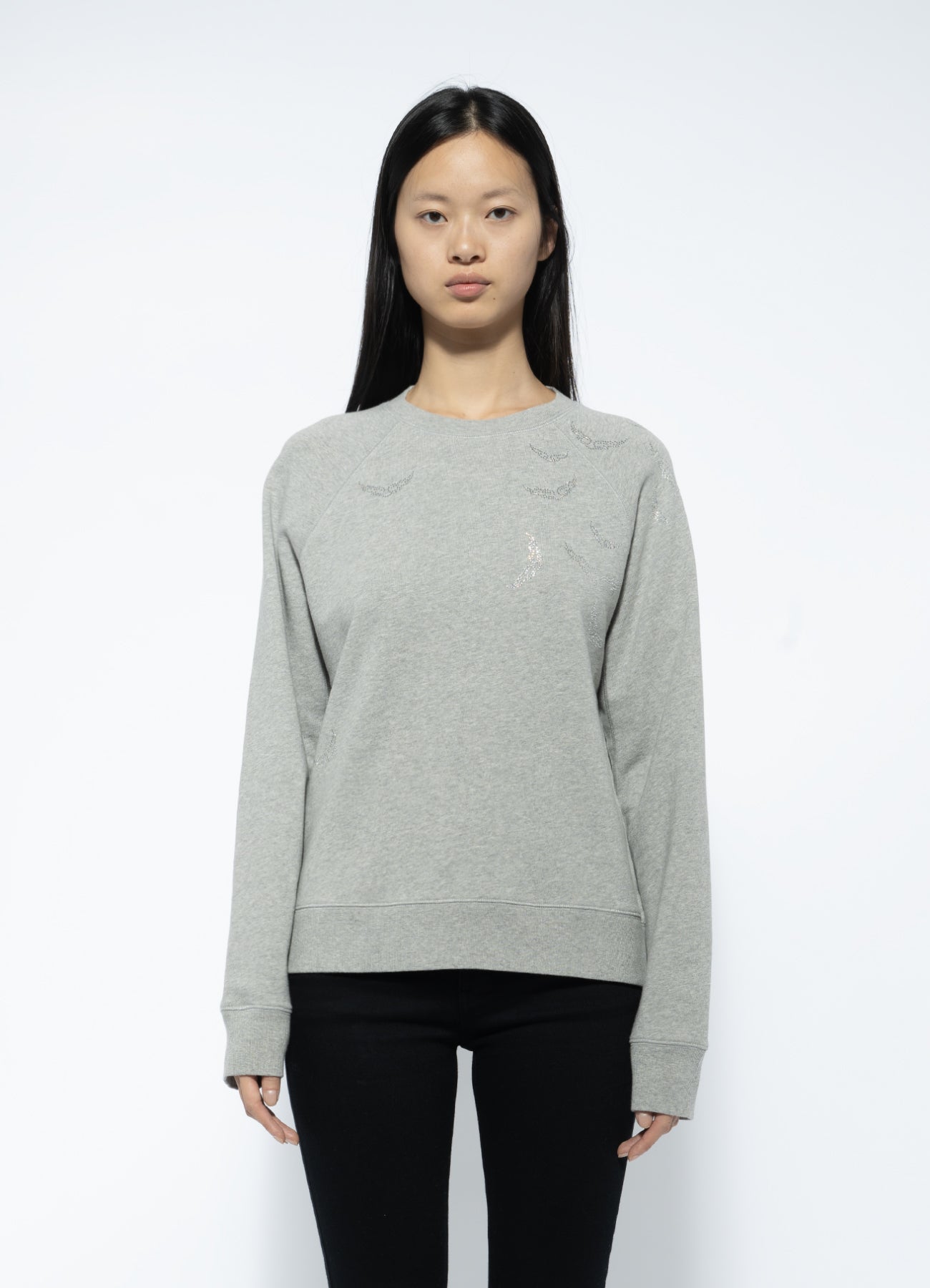Upper Mo Rain Strass Wings - Gris Moyen