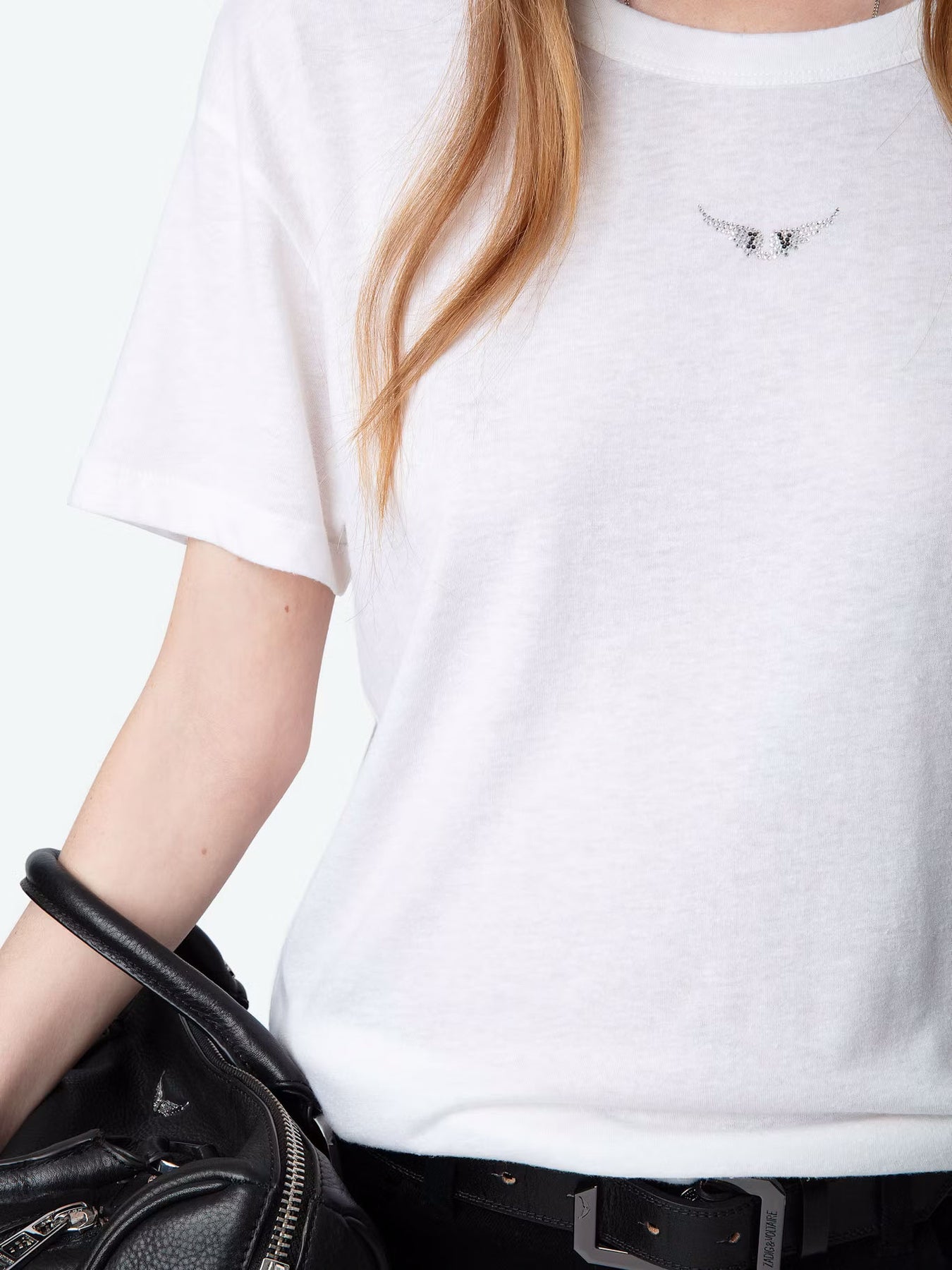 Marta Pcl Wings Strass T-shirt - Vit