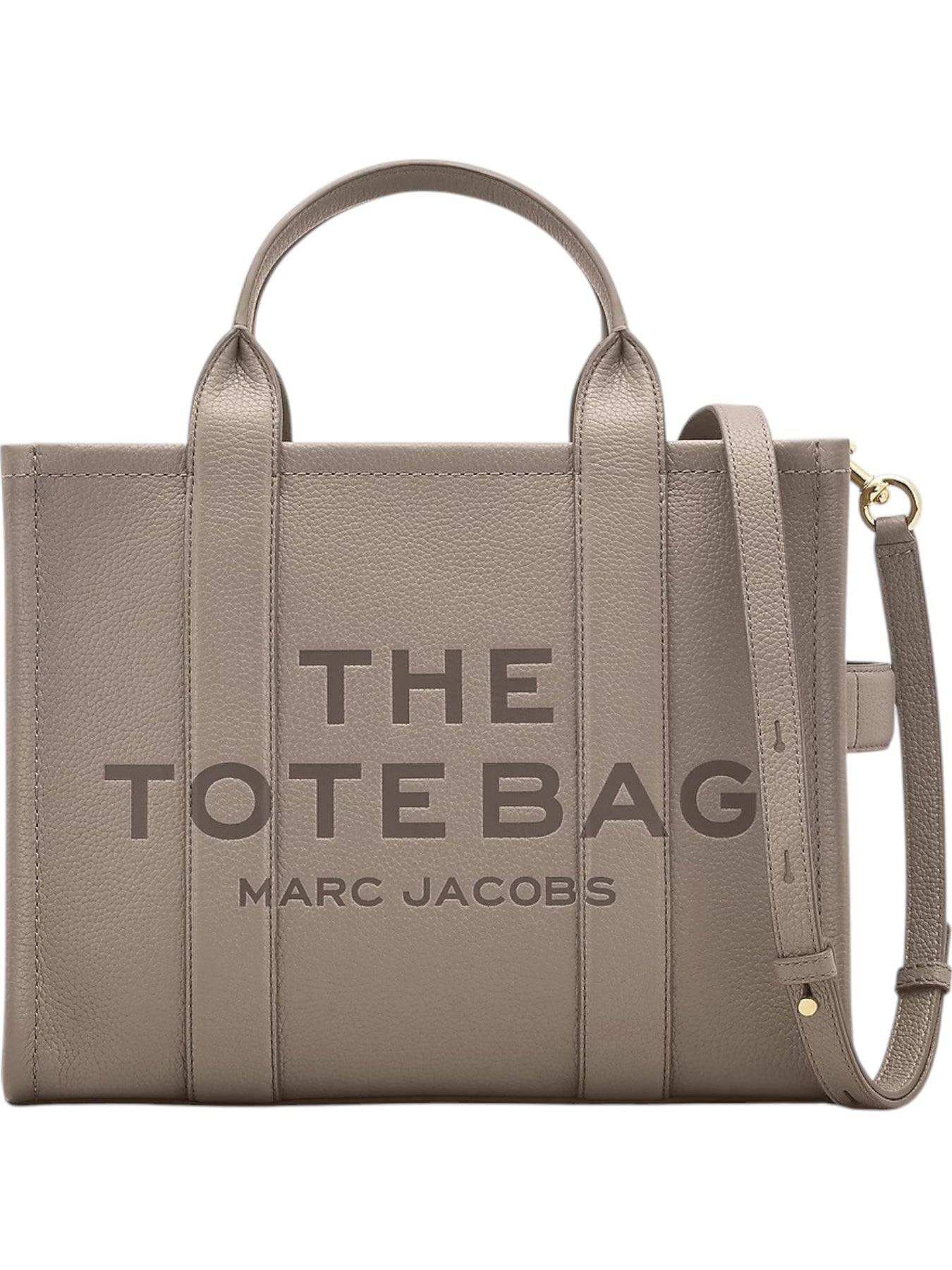 The Leather Medium Tote - Cement