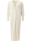 Cashmere Blend Long Cardigan - Offwhite