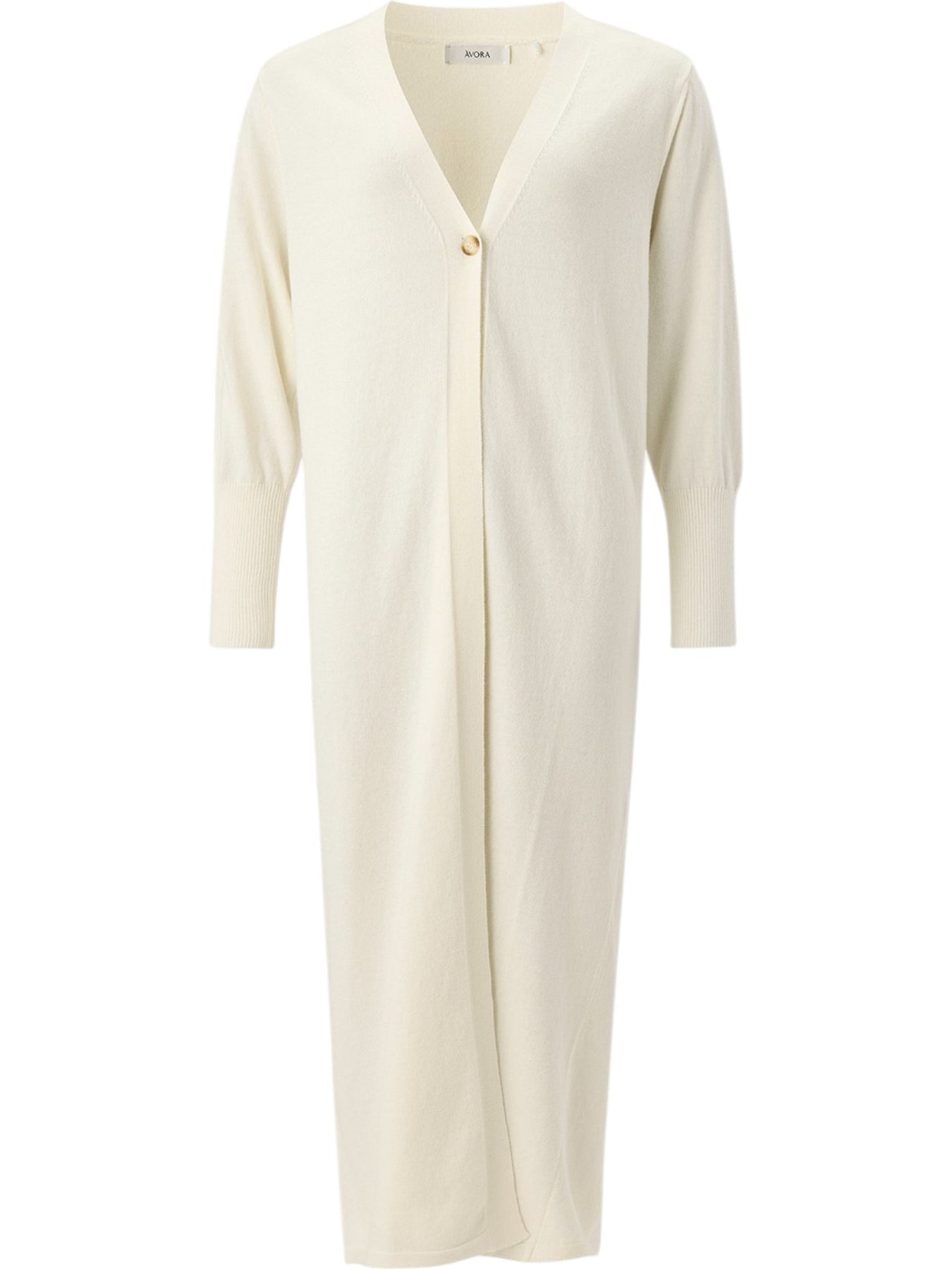 Cashmere Blend Long Cardigan - Offwhite