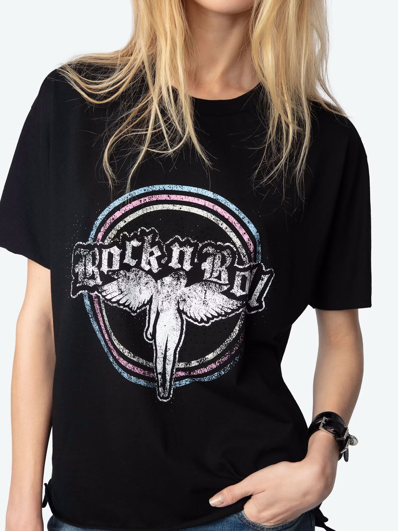 Tommer Hc Fallen Angel Strass - Svart