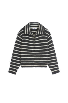 James Stripe - Dk Grey/Offwhite