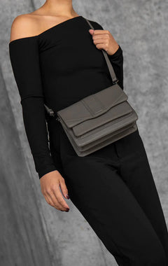 Janembg Crossbody Bag - Grey Taupe
