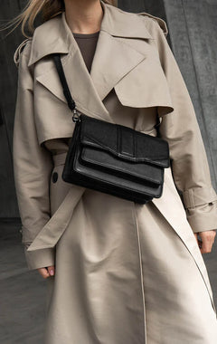 Janembg Crossbody Bag - Black Grain