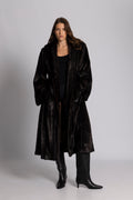 Angela Faux Fur Kappa - Brun