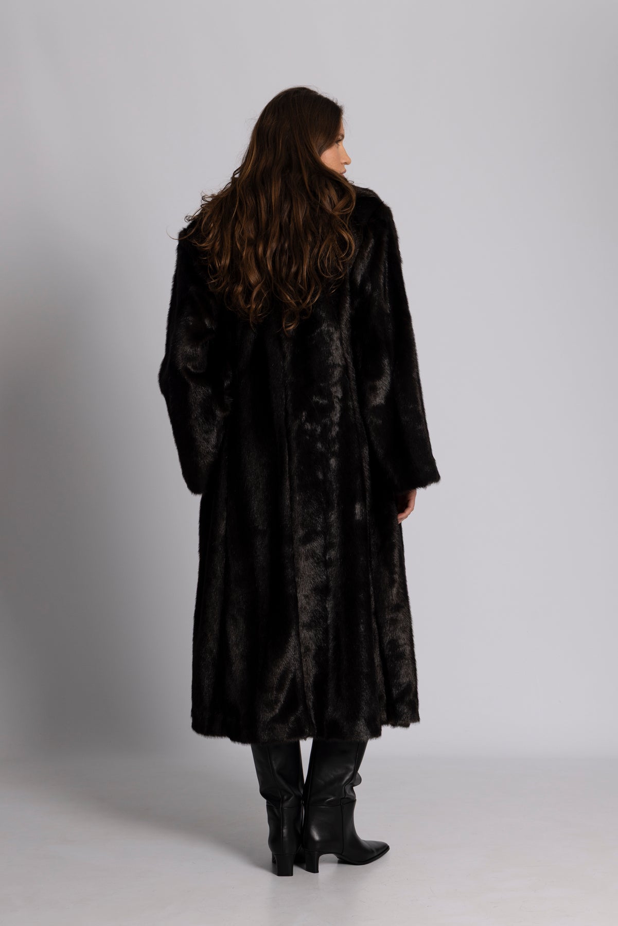 Angela Faux Fur Kappa - Brun
