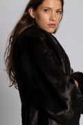 Angela Faux Fur Kappa - Brun