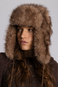 Frank Fake Fur Grandpa Hat - Brun