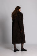 Karen Faux Fur Coat - Chokladbrun
