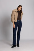 Angel Faux Fur Bomber - Creme