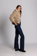 Angel Faux Fur Bomber - Creme