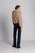 Angel Faux Fur Bomber - Creme