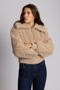 Angel Faux Fur Bomber - Creme