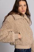 Angel Faux Fur Bomber - Creme