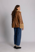 Marie Faux Shearling Jacka - Cognac