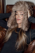 Frank Fake Fur Grandpa Hat - Brun