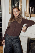 Frank Faux Fur Collar - Brown