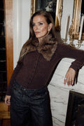 Frank Faux Fur Collar - Brown