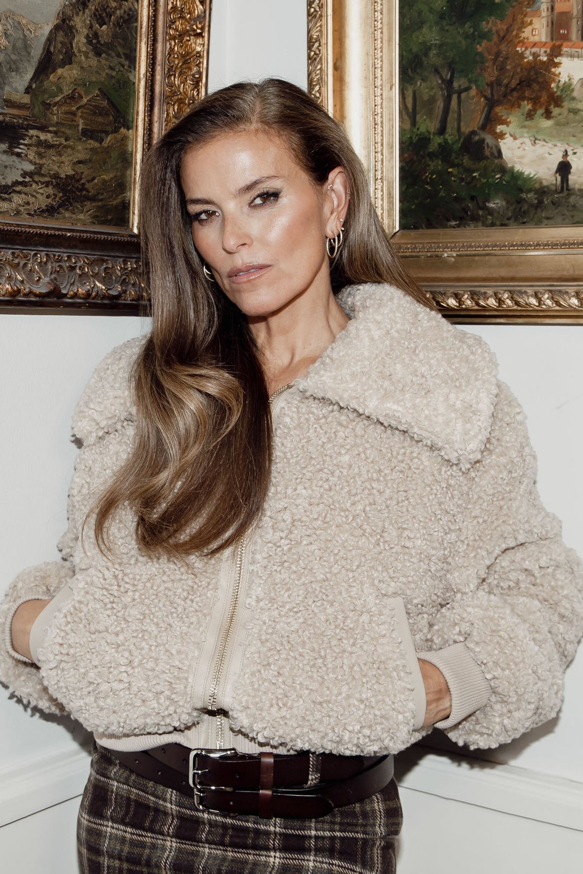 Angel Faux Fur Bomber - Creme
