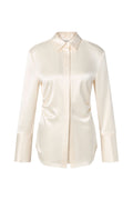 Janni Fitted Satin Shut - Vanilla
