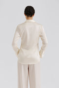 Janni Fitted Satin Shut - Vanilla