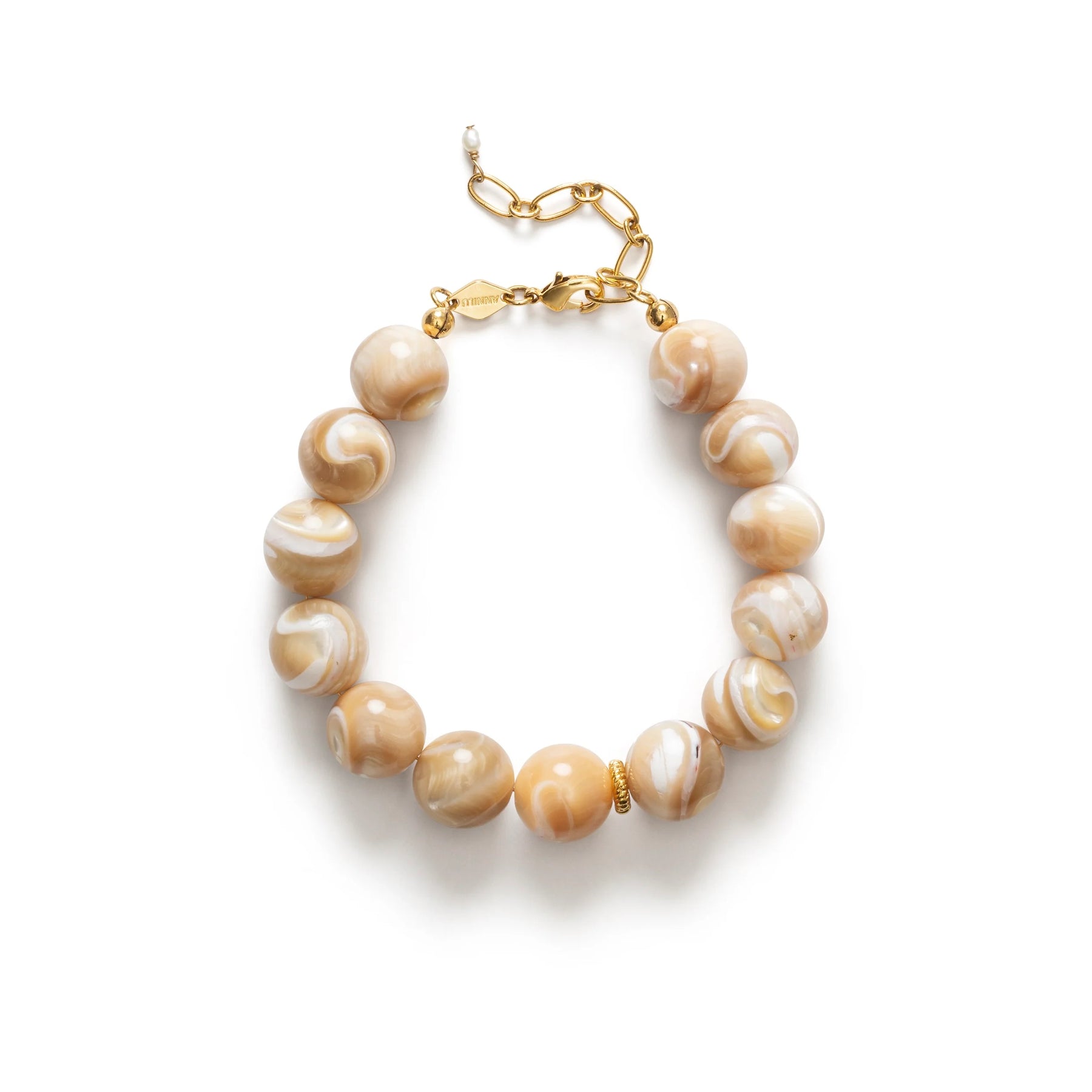 Jetset Gems Armband - Cream